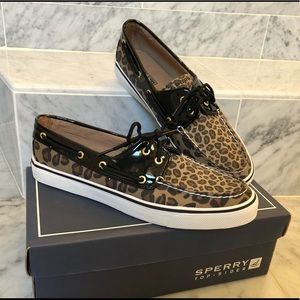 Sperry Top-Sider Women’s Leopard Lace Up 10M